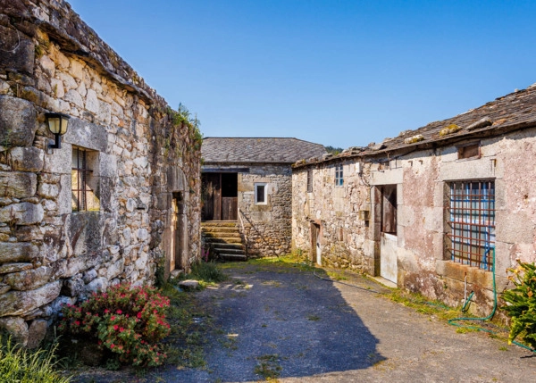 1111- Galicia, Lugo, Ourol, Casa de campo, pasillo