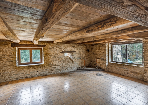 1187-Galicia, Lugo, Becerrea, Country house, living room