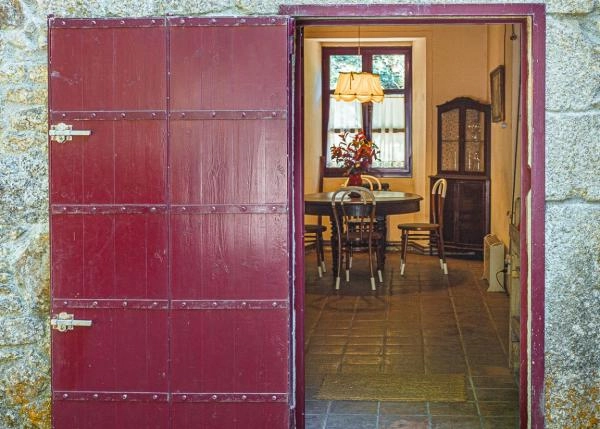 1030- Galicia, La Coruña, Cesures, Casa de campo Puerta principal