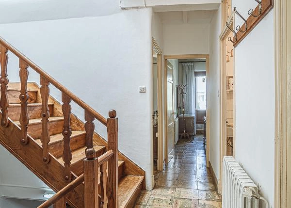 1270- Galicia, Lugo,Mondoñedo, casa de campo, escalera