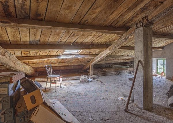 Galicia, Lugo,  Mondoñedo, casa de campo, attic
