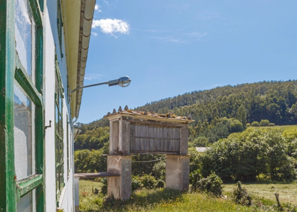 Galicia, Lugo, Mondoñedo, Country house, view from back of house