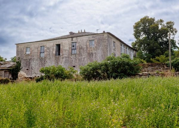 Galicia, Lugo, Sarria, country house, rear view