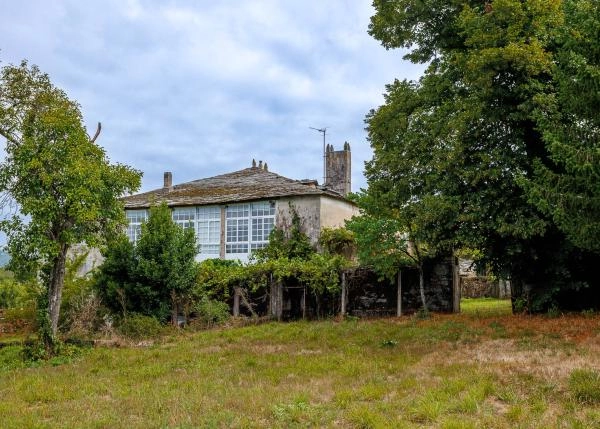 Galicia, Lugo, Sarria, country house, garden view
