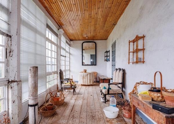 Galicia, Lugo, Sarria, country house, glassed in terrace