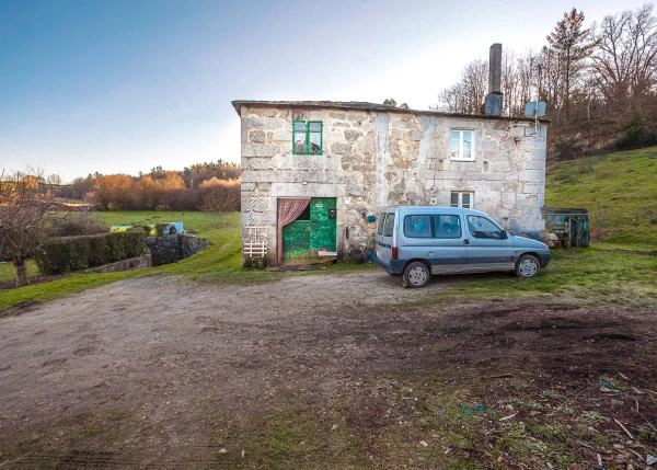 Galicia, Lugo, Castroverde, casa de campo, vista final