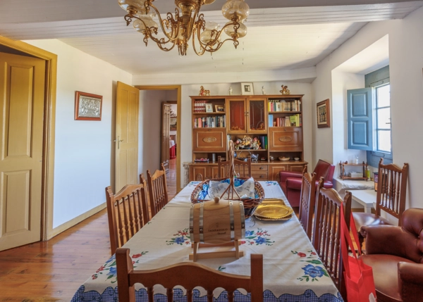 1257-Galicia, Ourense, Lamela, country house, dining room