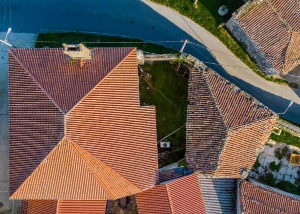 Galicia, Lugo, Antas de Ulla, country house, arial view 6