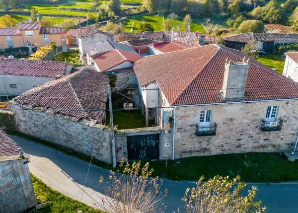 Galicia, Lugo, Antas de Ulla , country house, arial view 1