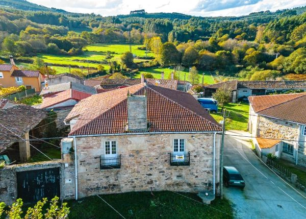Galicia, Lugo, Antas de Ulla, country house, arial view 8