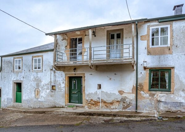 1362- Galicia, Lugo, Gondaisque, casa de campo, vista frontal 1