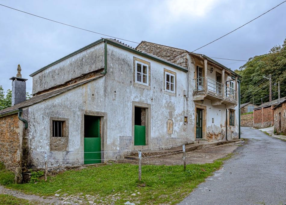 Galicia, Lugo, Gondaisque, casa de campo, vista frontal