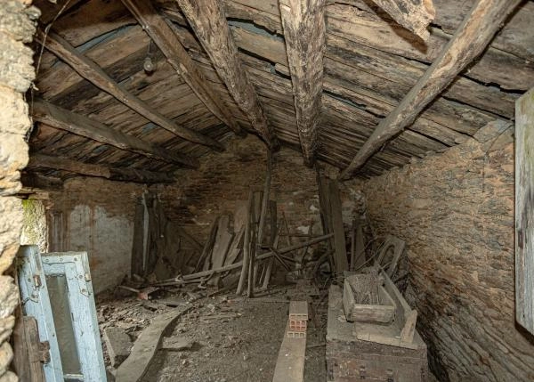 Galicia, Lugo, Gondaisque, casa de campo, pajares