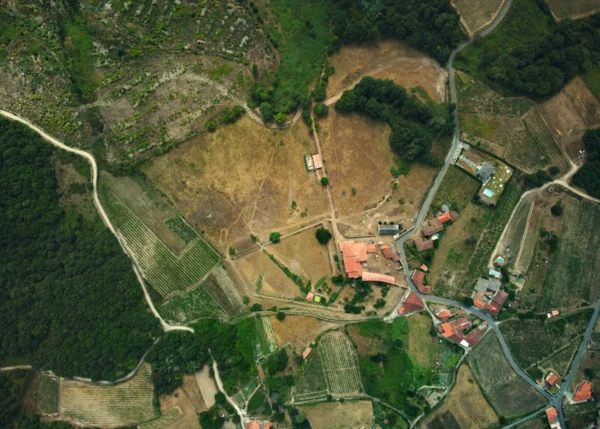 1375 Galicia, Lugo, Panton, Casa de campo arial view