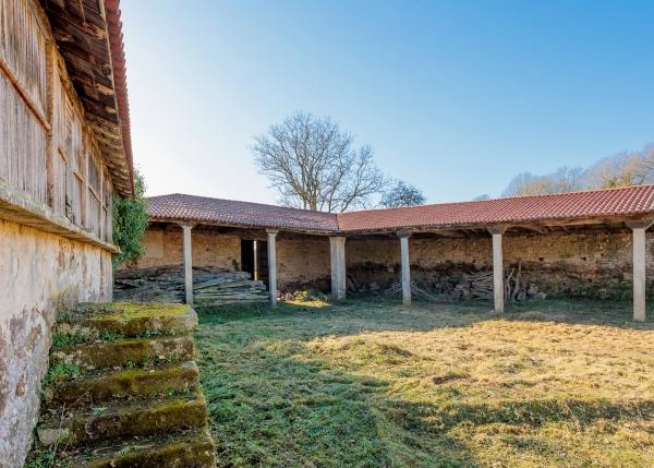  Galicia, Lugo,Monterroso, casa de campo, patio grande