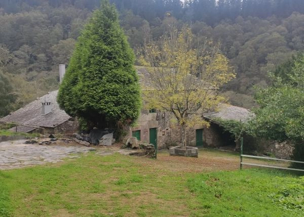 Galicia, Lugo, Muras, country house, view from top of land