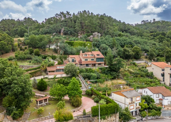 1465-Galicia, Ourense, Catasol, country house, arial view 1