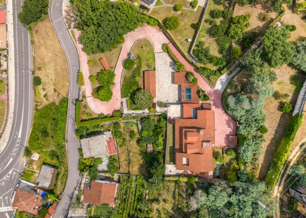 1465-Galicia, Ourense, Catasol, country house, arial view 2