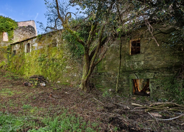 Galicia, Ourense, Lebozan, grupo de casas 2
