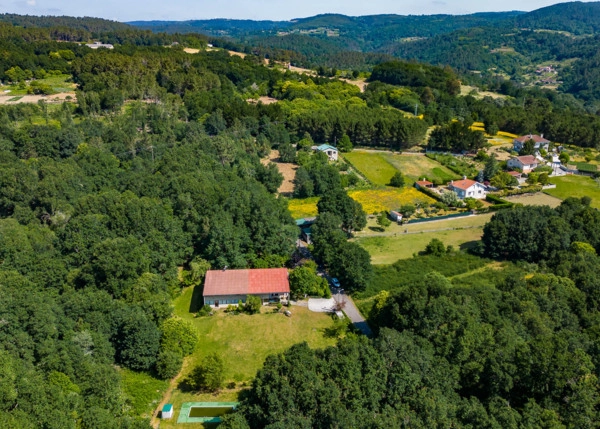 Galicia, Ourense, Barra, arial view 2