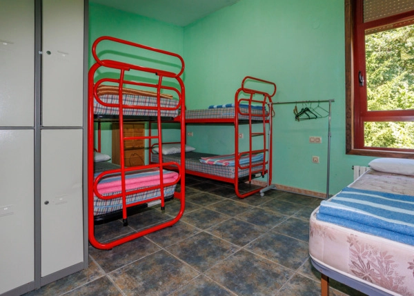 Galicia, Ourense, Barra, bedroom with bunks