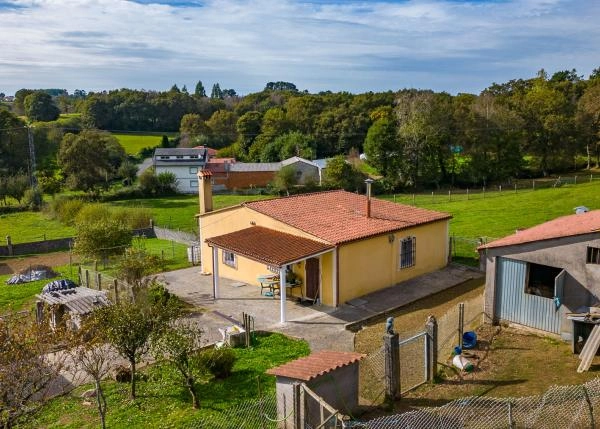 Galicia, Coruña, Toques, country house, arial view 3