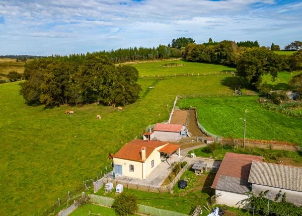 Galicia, Coruña, Toques, country house, arial view 6