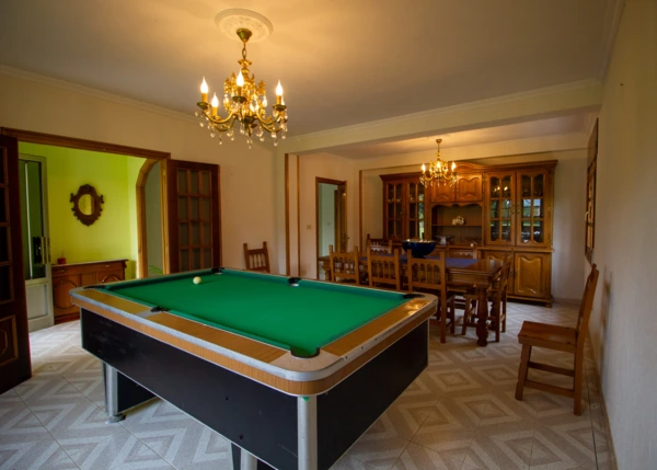 1533-Galicia, Lugo, Castro de Rei, country house, billiard room / dining room