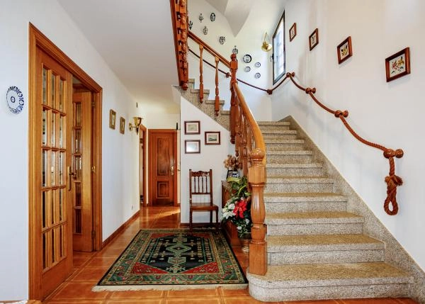 Galicia, la Coruña, Pontedeume, chalet, staircase