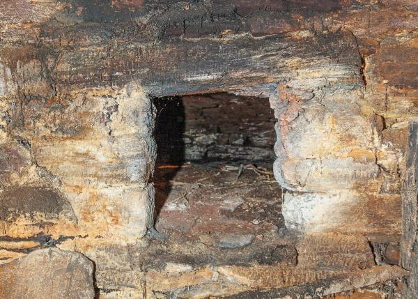 1605-Galicia, Lugo, Fonsagrada, casa de campo horno