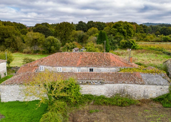 1609-Galicia, Lugo, Palas de Rei, country house arial view 4