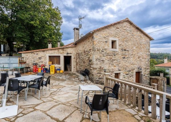 Galicia, Pontevedra, A Golada, casa de campo terraza