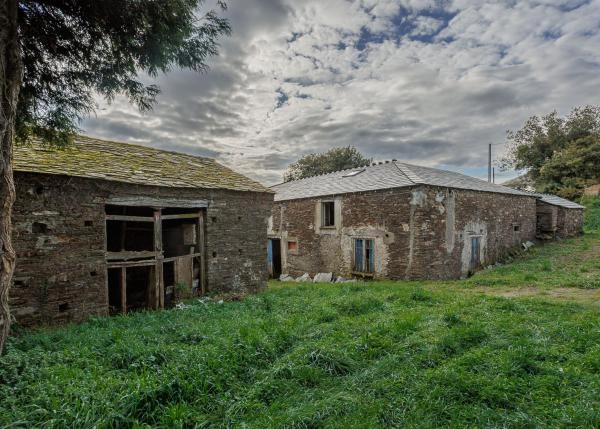 Galicia, Lugo, Barreiros, casa de campo, vista area 3