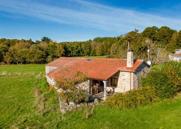 Galicia, Lugo, Villareda country house arial view 1