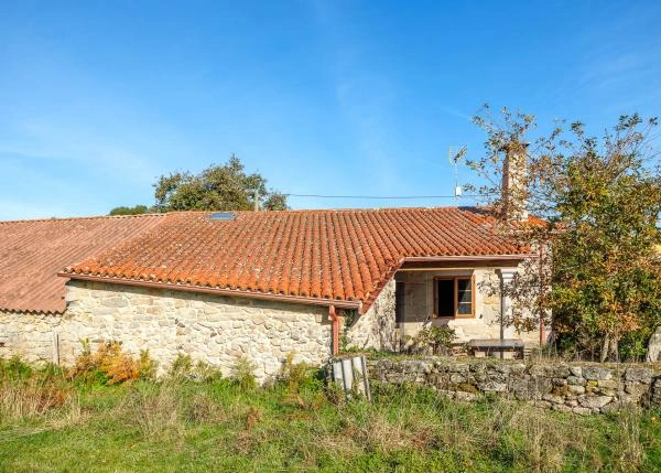 Galicia, Lugo, Villareda, country house, seen from field