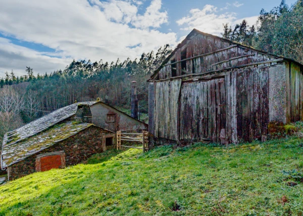 1626 -Galicia, Lugo, Ourol, country house barn