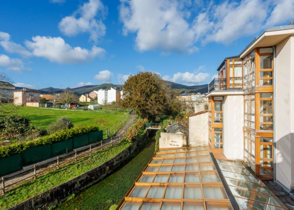 1628- Galicia, Lugo, Valadouro, Hotel Vila do Val terrace 