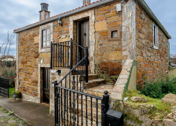  1642- Galicia, Lugo, Taboada, casa de campo, vista frontal