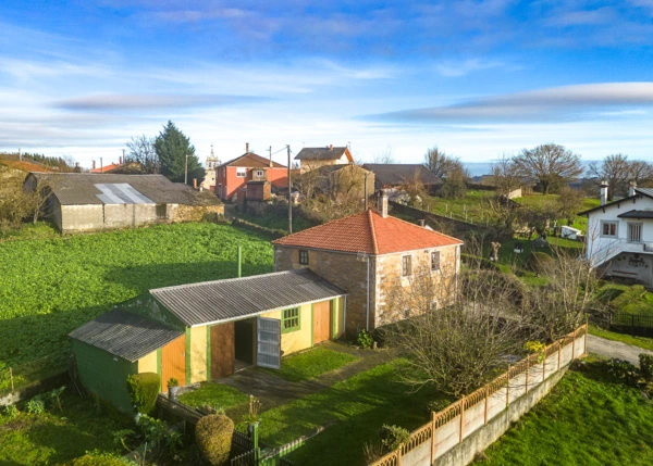  Galicia, Lugo, Taboada, country house, arial view 1