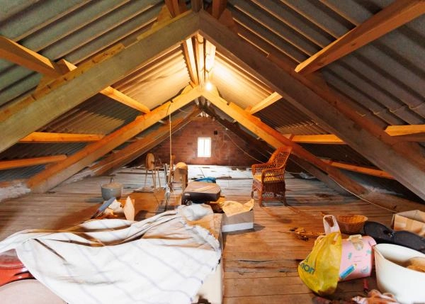 Galicia, La Coruña, Irixoa country house, attic