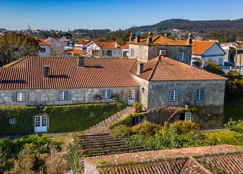 Portugal, Viana do Castelo, casa de campo, vista area 3