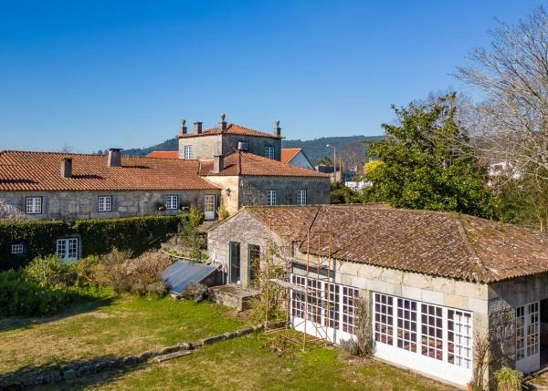 Portugal, Viana do Castelo, casa de campo, vista area 1