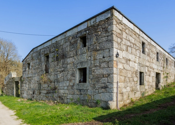 1675-Galicia, A Campiña Lugo, casa de campo, vista inferior