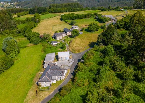 Galicia, La Coruña, SanSadurnino, country house, arial view 4