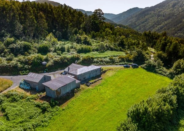 Galicia, La Coruña, SanSadurnino, country house, arial view 3