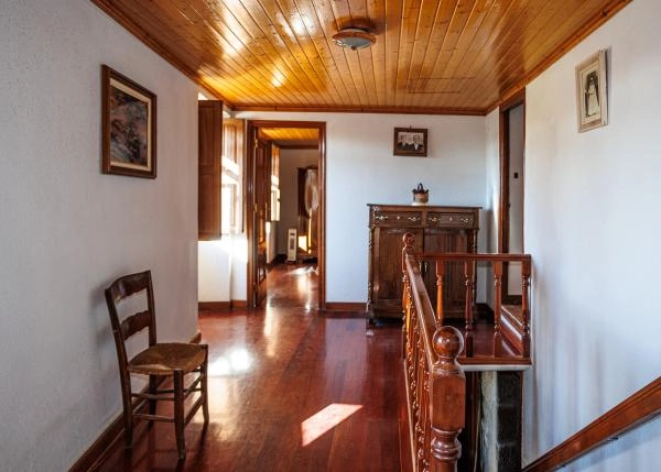 Galicia, Lugo, Corgo, casa de campo, escalera