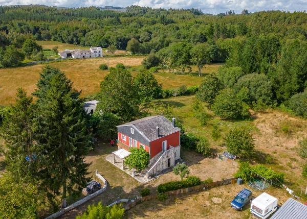 Galicia, Lugo, Outeiro de Rei, casa de campo, vista area 3