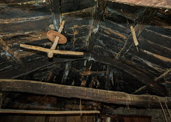  Galicia, lugo, Bestar Cospeito, Country house interior roof 5