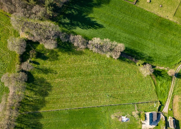 Galicia, lugo, Bestar Cospeito, Country house, arial view 3