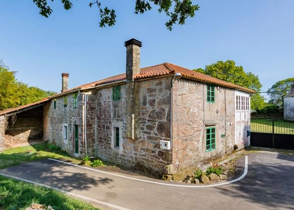 Galicia, la Coruña, Curtis, Casa de campo, vista trasera